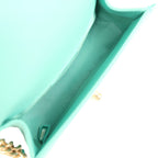 Small Boy Bag Turquoise Lambskin Antique Gold Hardware