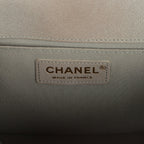 Medium Boy Bag Taupe Caviar Antique Gold Hardware
