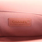 Small Boy Bag Pink Iridescent Lambskin Antique Gold Hardware
