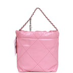 Mini 22 Bag Pink Calfskin Silver Hardware
