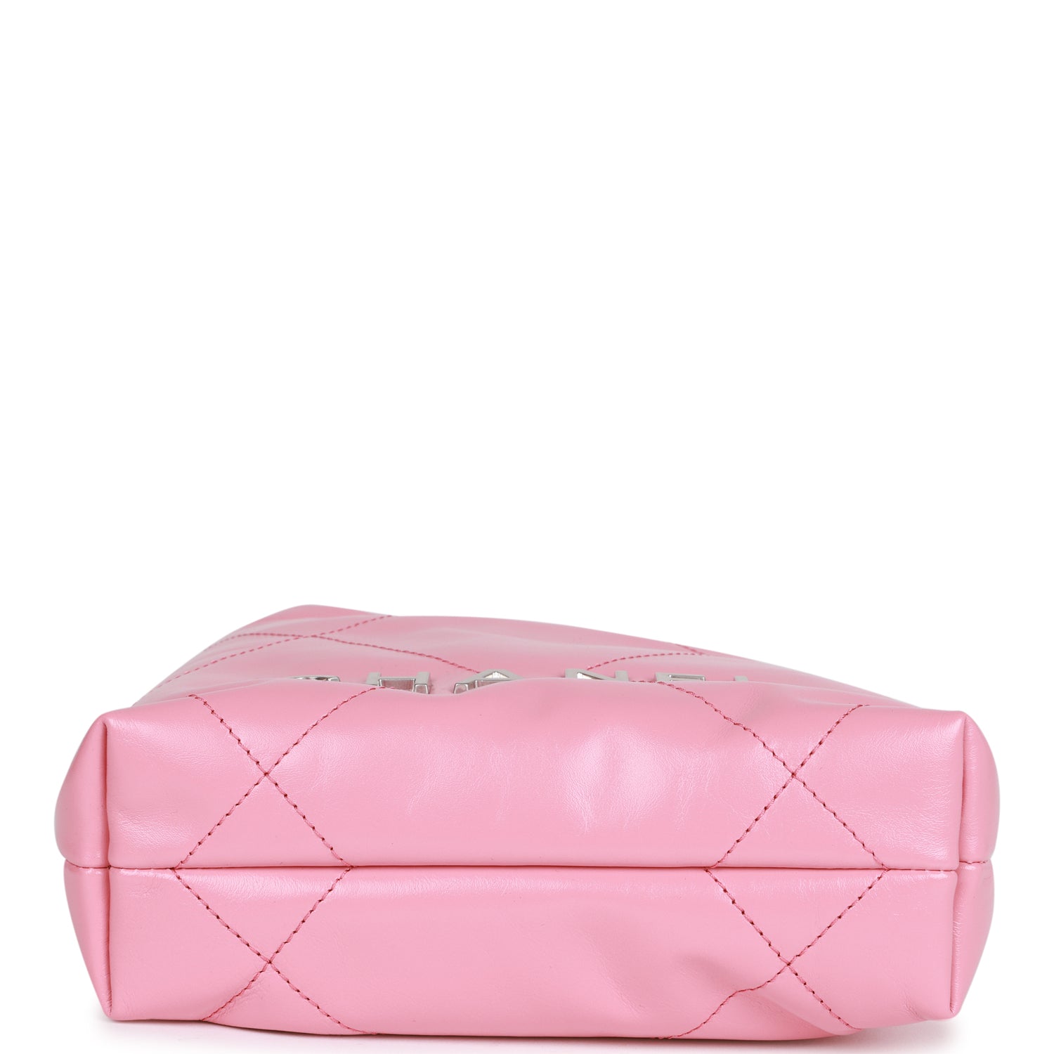 Mini 22 Bag Pink Calfskin Silver Hardware