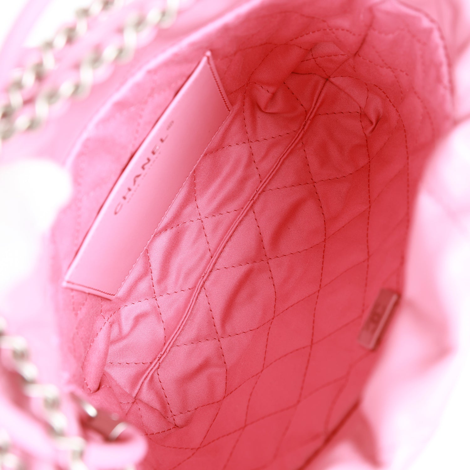 Mini 22 Bag Pink Calfskin Silver Hardware
