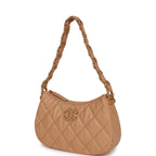 19 Hobo Bag Beige Aged Calfskin Brushed Gold Hardware
