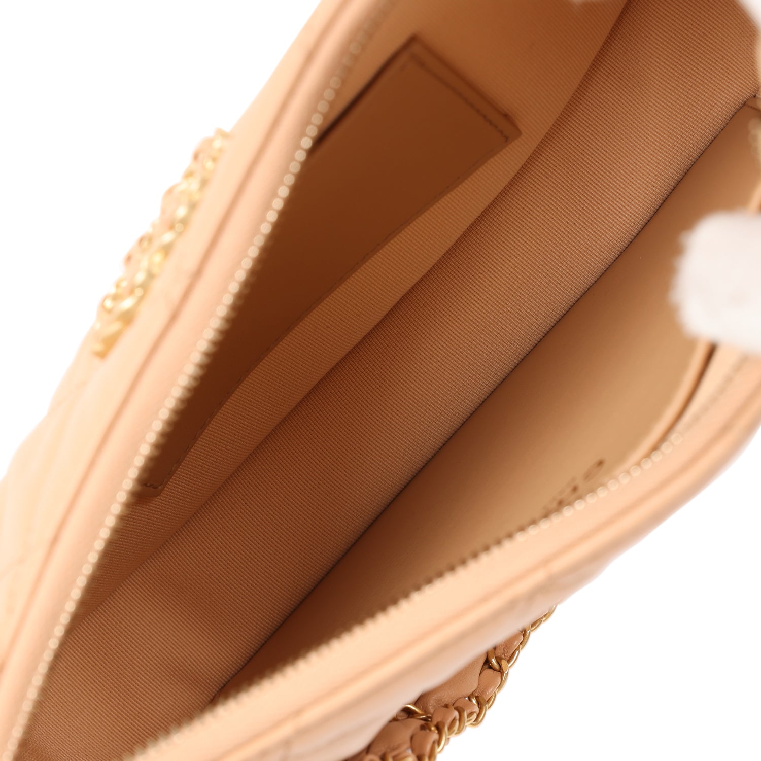 19 Hobo Bag Beige Aged Calfskin Brushed Gold Hardware