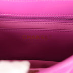 Small Crush Flap Bag Purple Shiny Aged Calfskin Brushed Gold Hardware