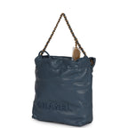 Mini 22 Bag Blue Caviar Gold Hardware