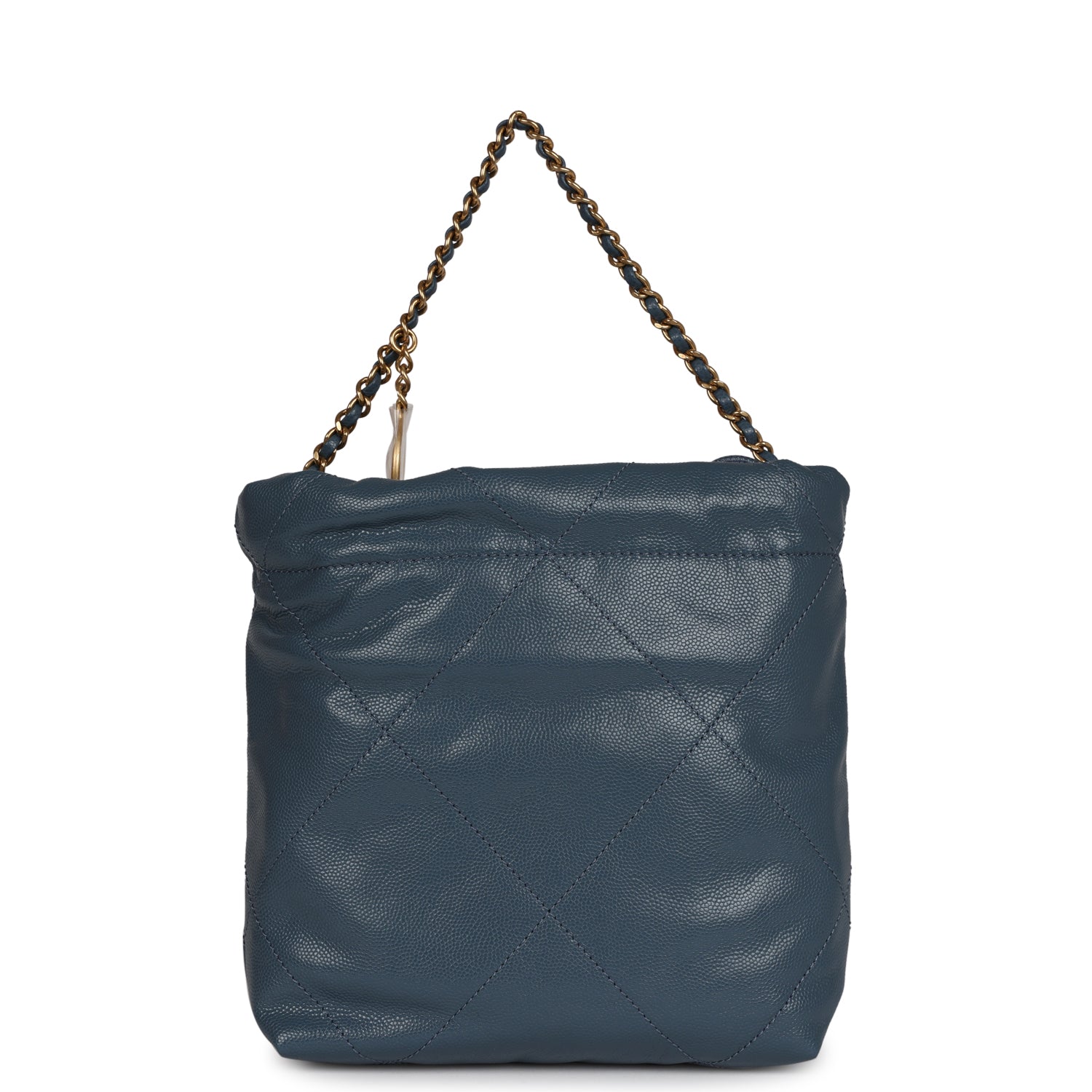 Mini 22 Bag Blue Caviar Gold Hardware