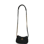 19 Hobo Chain Bag Black Calfskin Mixed Metal Hardware