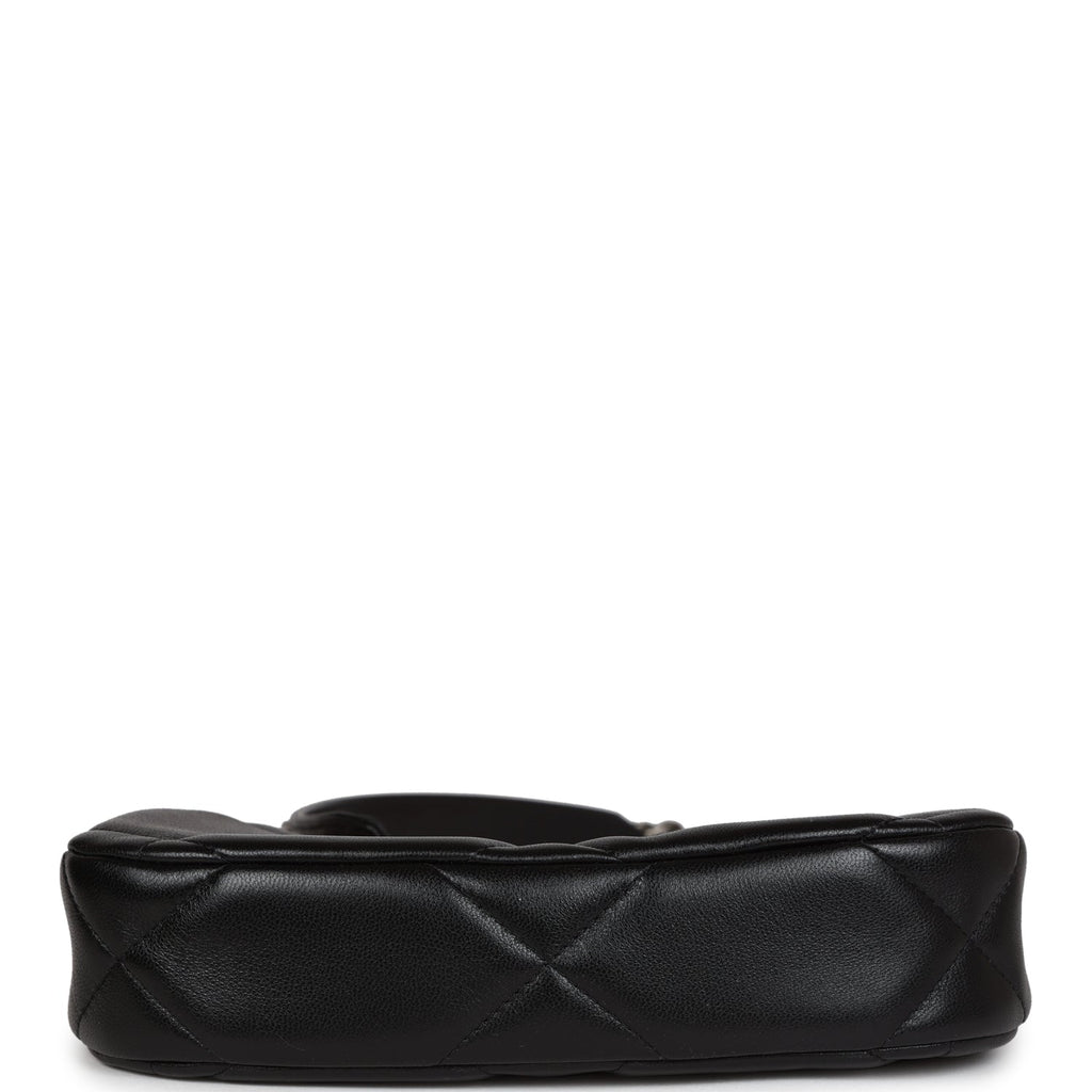 19 Hobo Chain Bag Black Calfskin Mixed Metal Hardware