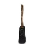 Hobo Bag Black Shiny Caviar Brushed Gold Hardware