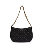 Hobo Bag Black Shiny Caviar Brushed Gold Hardware
