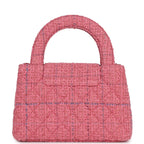 Small Kelly Shopper Pink Tweed Brushed Gold Hardware