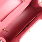 Small Kelly Shopper Pink Tweed Brushed Gold Hardware