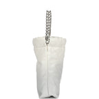 Mini 22 Bag White and Silver Ombre Metallic Calfskin Silver Hardware