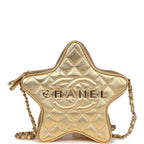 Star Bag Metallic Gold Lambskin Gold Hardware