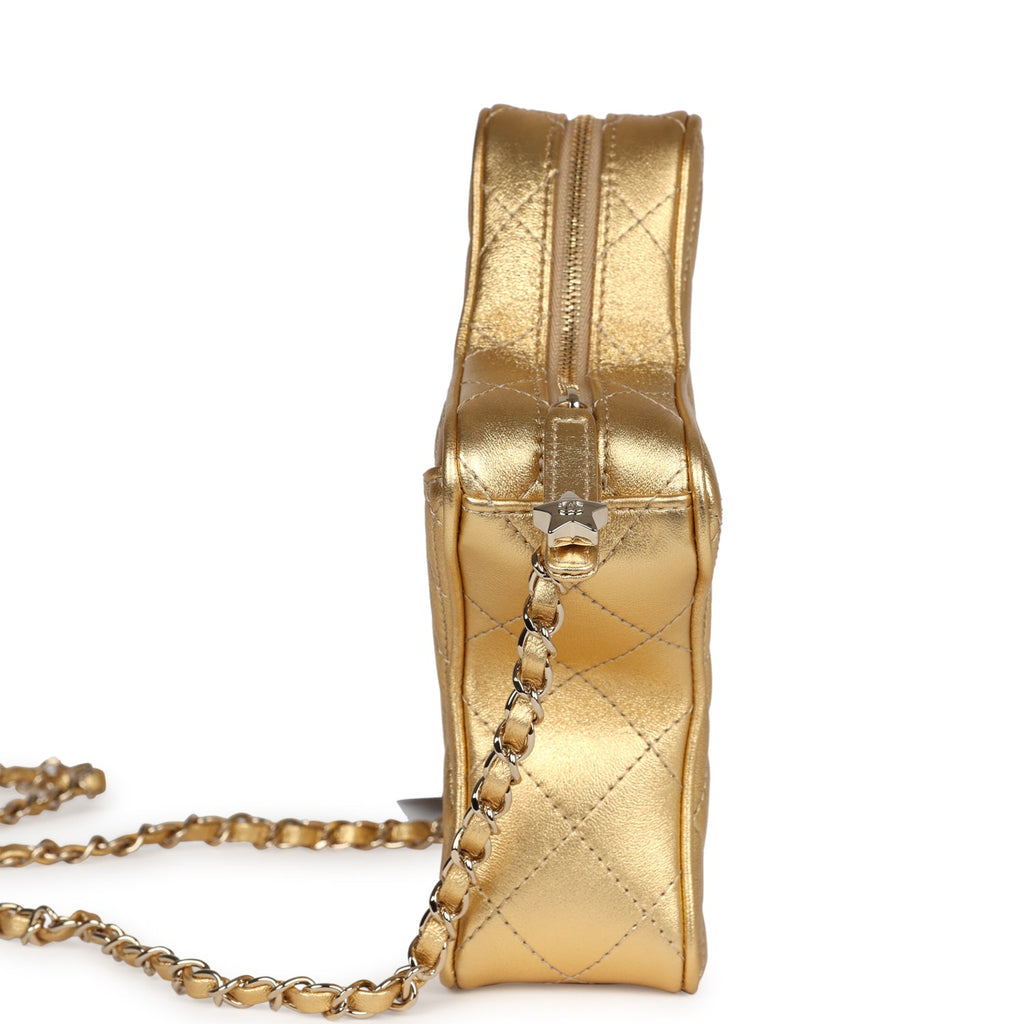 Star Bag Metallic Gold Lambskin Gold Hardware