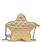 Star Bag Metallic Gold Lambskin Gold Hardware