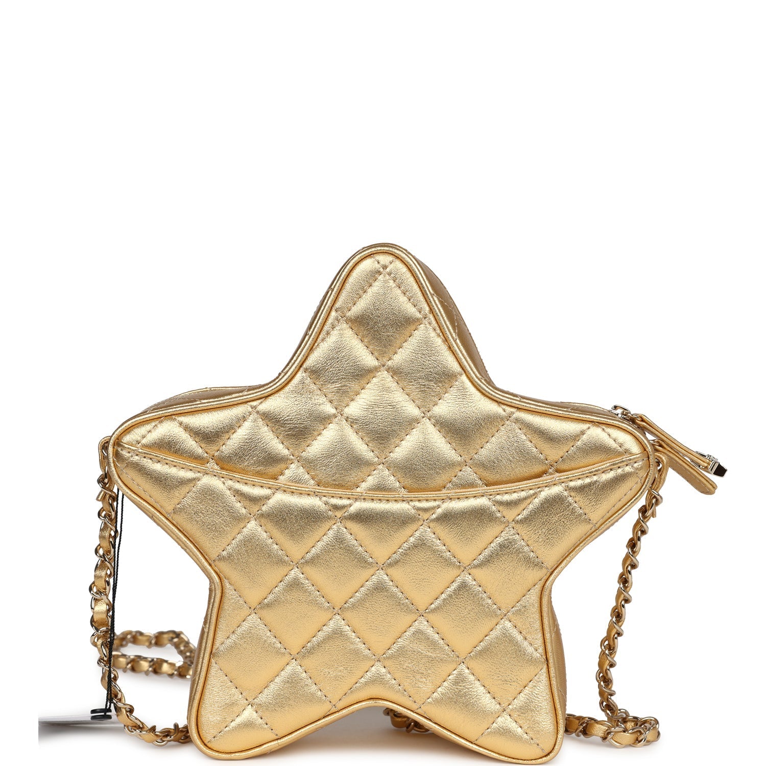 Star Bag Metallic Gold Lambskin Gold Hardware