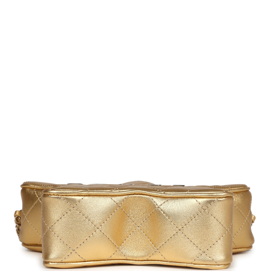 Star Bag Metallic Gold Lambskin Gold Hardware