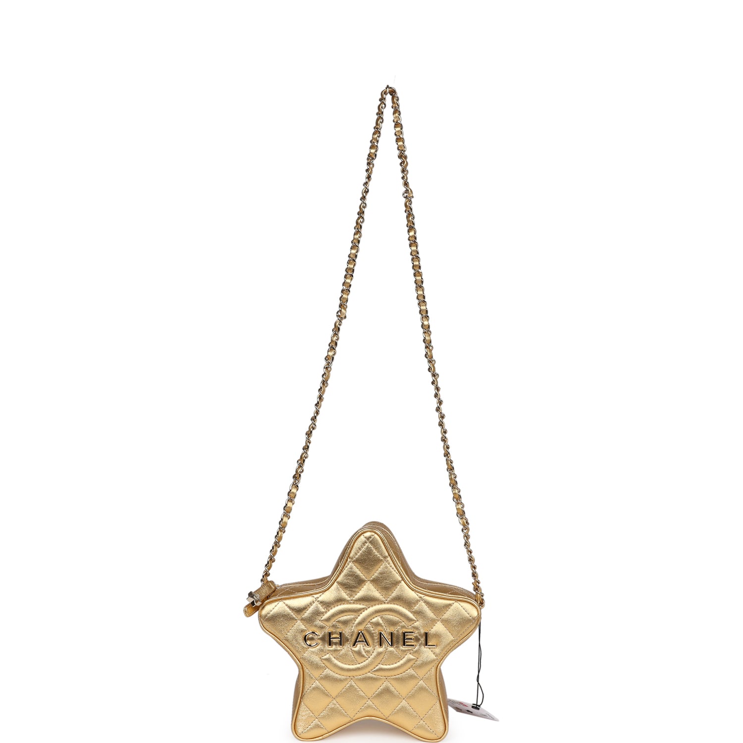 Star Bag Metallic Gold Lambskin Gold Hardware
