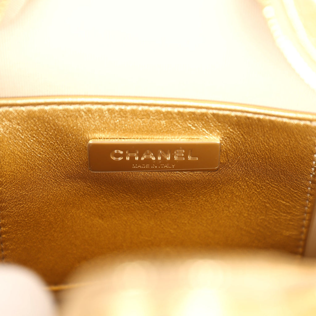 Star Bag Metallic Gold Lambskin Gold Hardware