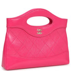 Nano 31 Shopper Hot Pink Shiny Aged Calfskin Gold Hardware