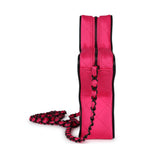 CC Star Bag Fuchsia and Black Satin Black Metal Hardware