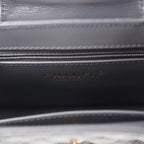 Small Kelly Shopper Dark Grey Shiny Aged Calfskin Brushed Gold Hardware