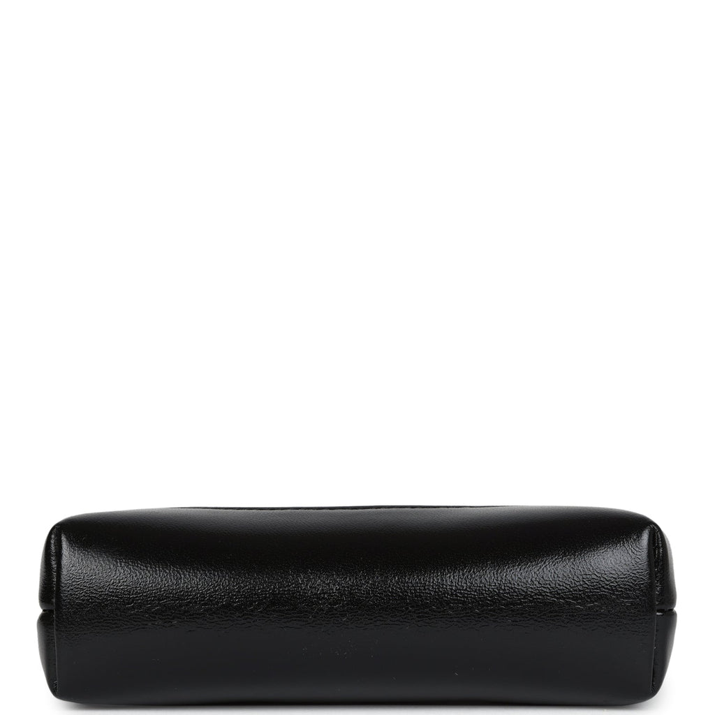 Micro 31 Shopper Black Shiny Lambskin Light Gold Hardware