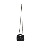 Micro 31 Shopper Black Shiny Lambskin Light Gold Hardware