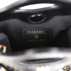 Micro 31 Shopper Black Shiny Lambskin Light Gold Hardware