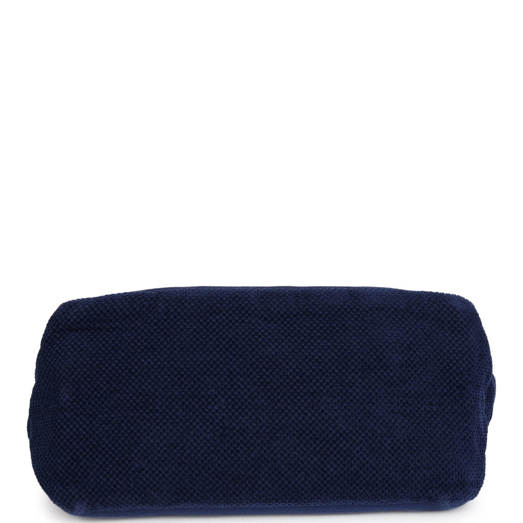 CC Beach Tote Bag & Towel Set Navy Blue Canvas & Terry
