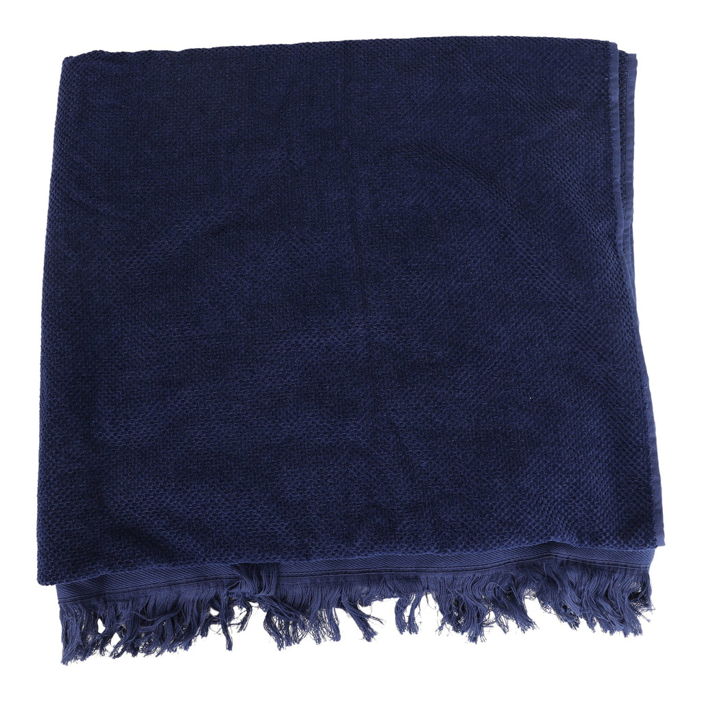 CC Beach Tote Bag & Towel Set Navy Blue Canvas & Terry