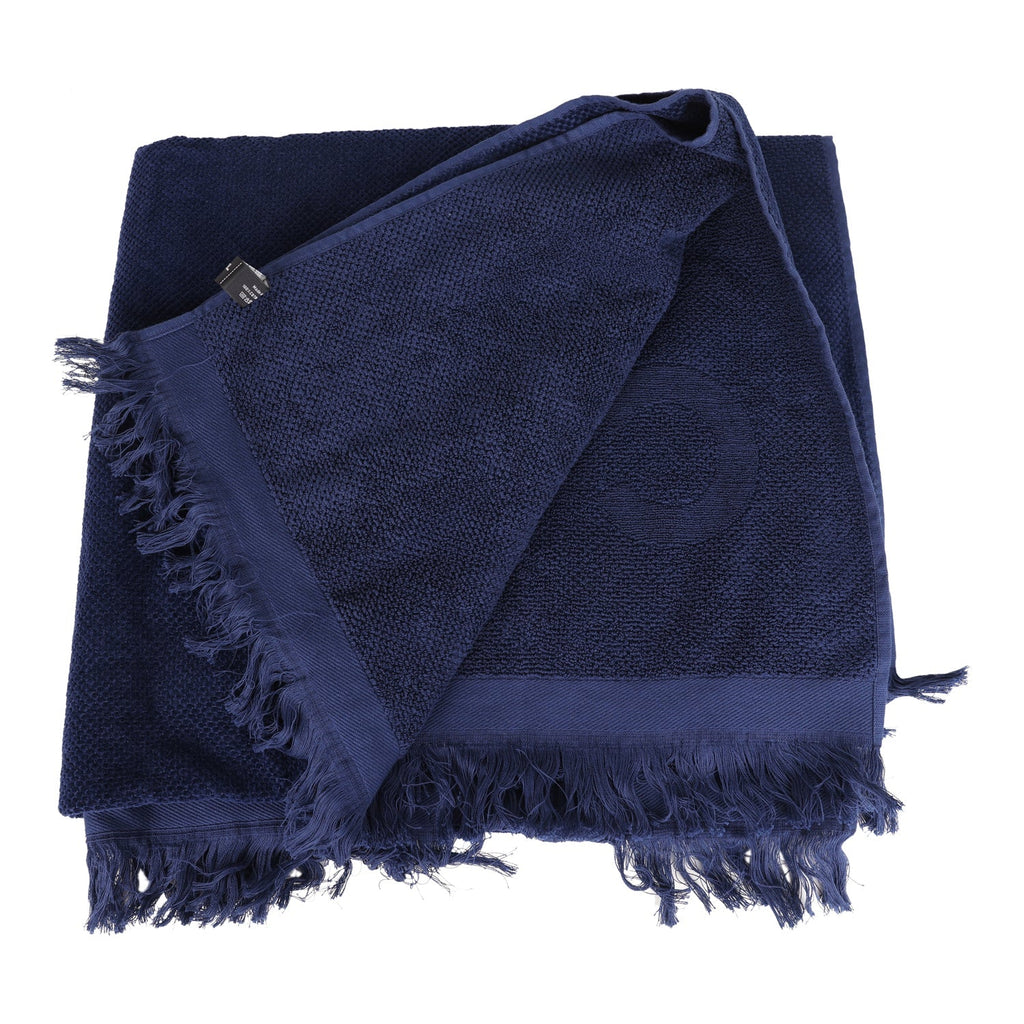 CC Beach Tote Bag & Towel Set Navy Blue Canvas & Terry