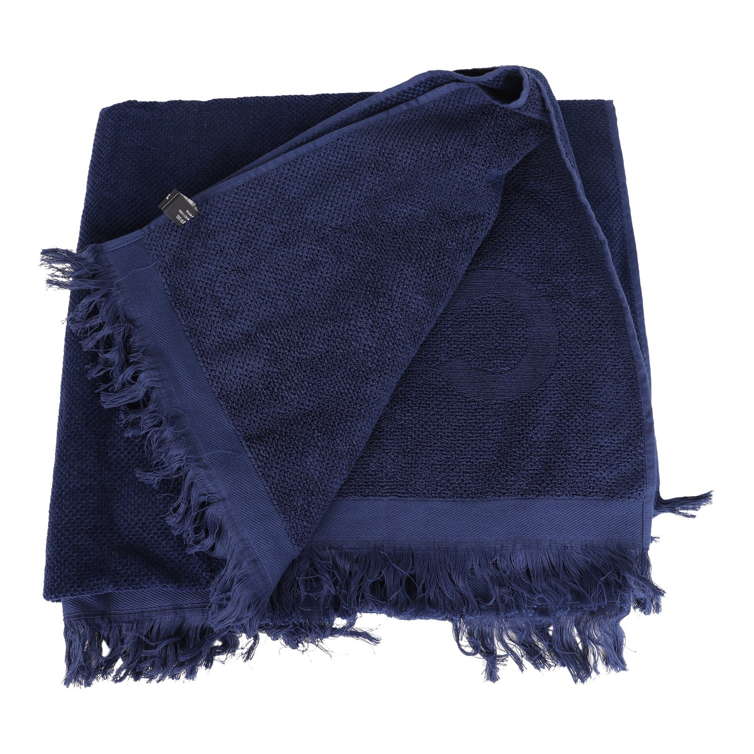 CC Beach Tote Bag & Towel Set Navy Blue Canvas & Terry