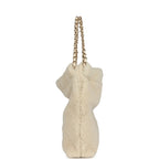Small 22 Bag Ecru Shearling Brushed Gold Hardware