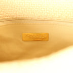 Medium 19 Flap Bag Light Yellow Wool Mixed Metal Hardware