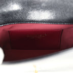 Mini Flap Bag Black Shiny Caviar Brushed Gold Hardware