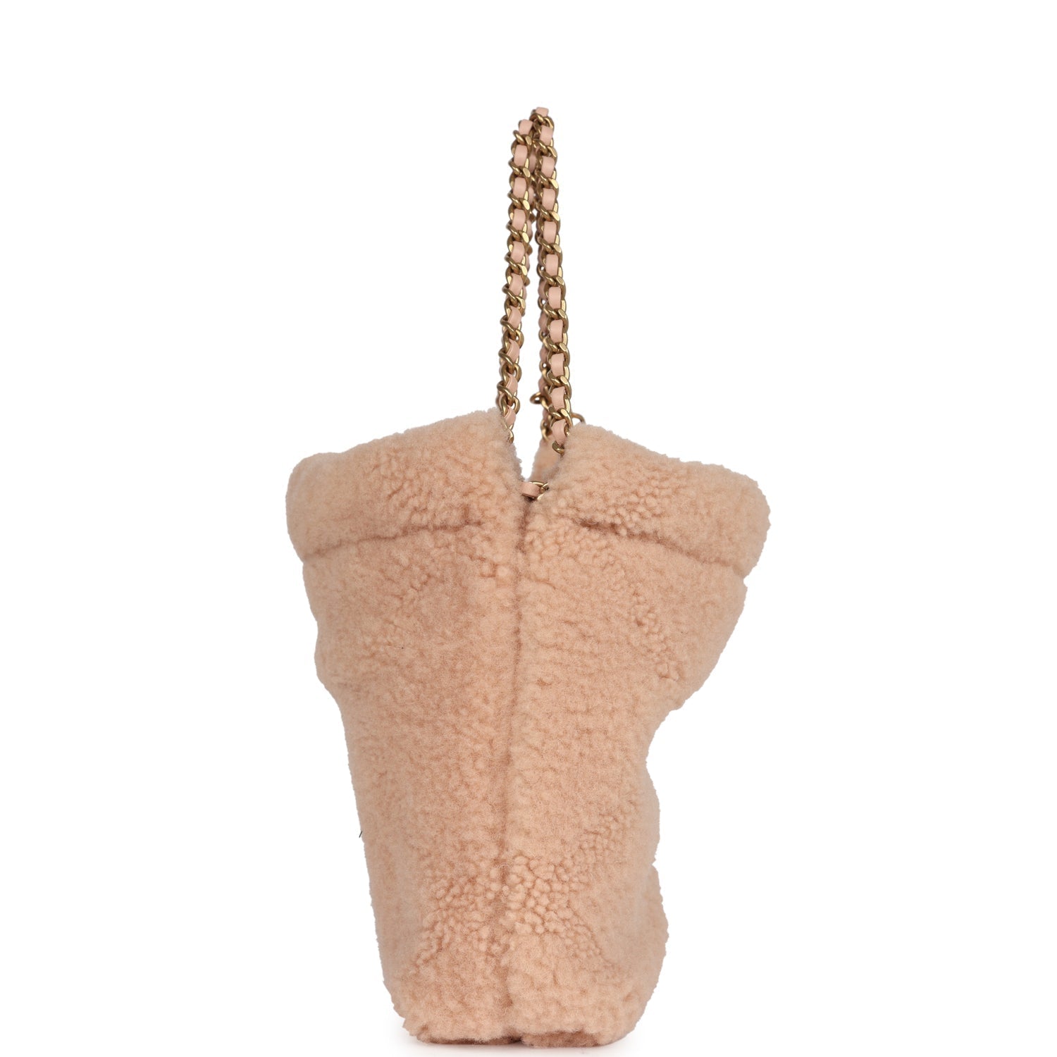 Mini 22 Bag Light Pink Shearling Gold Hardware