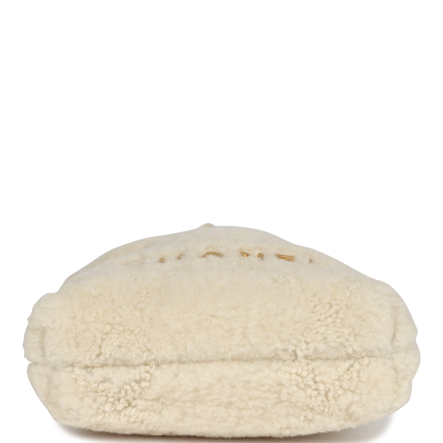 Mini 22 Bag Ecru Shearling Gold Hardware