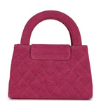 Small Kelly Shopper Pink Washed Denim Brushed Gold Hardware