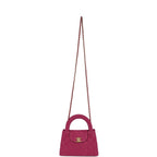 Small Kelly Shopper Pink Washed Denim Brushed Gold Hardware