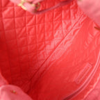 Small 22 Bag Light Red Washed Denim Gold Hardware
