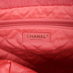 Small 22 Bag Light Red Washed Denim Gold Hardware