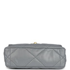 Medium 19 Flap Bag Grey Lambskin Mixed Metal Hardware