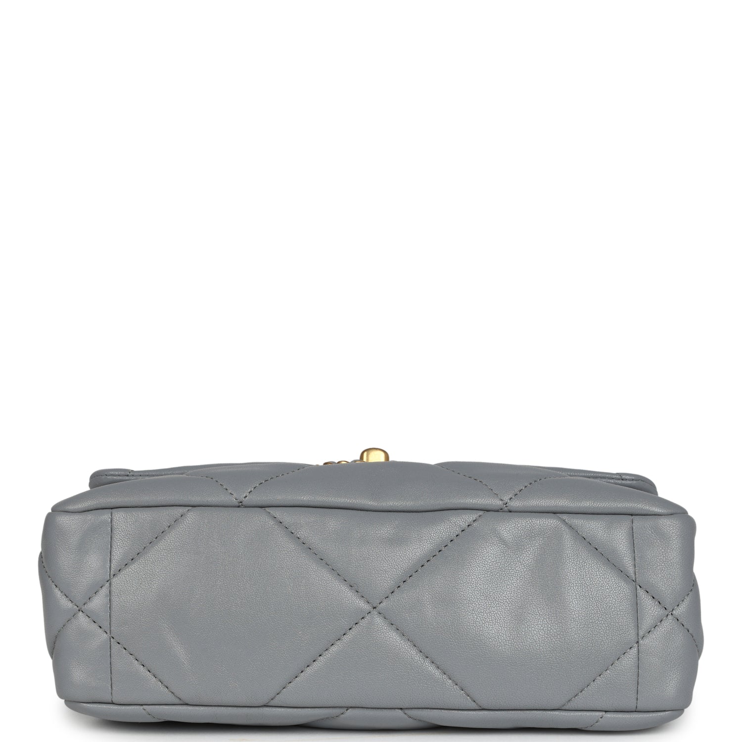 Medium 19 Flap Bag Grey Lambskin Mixed Metal Hardware