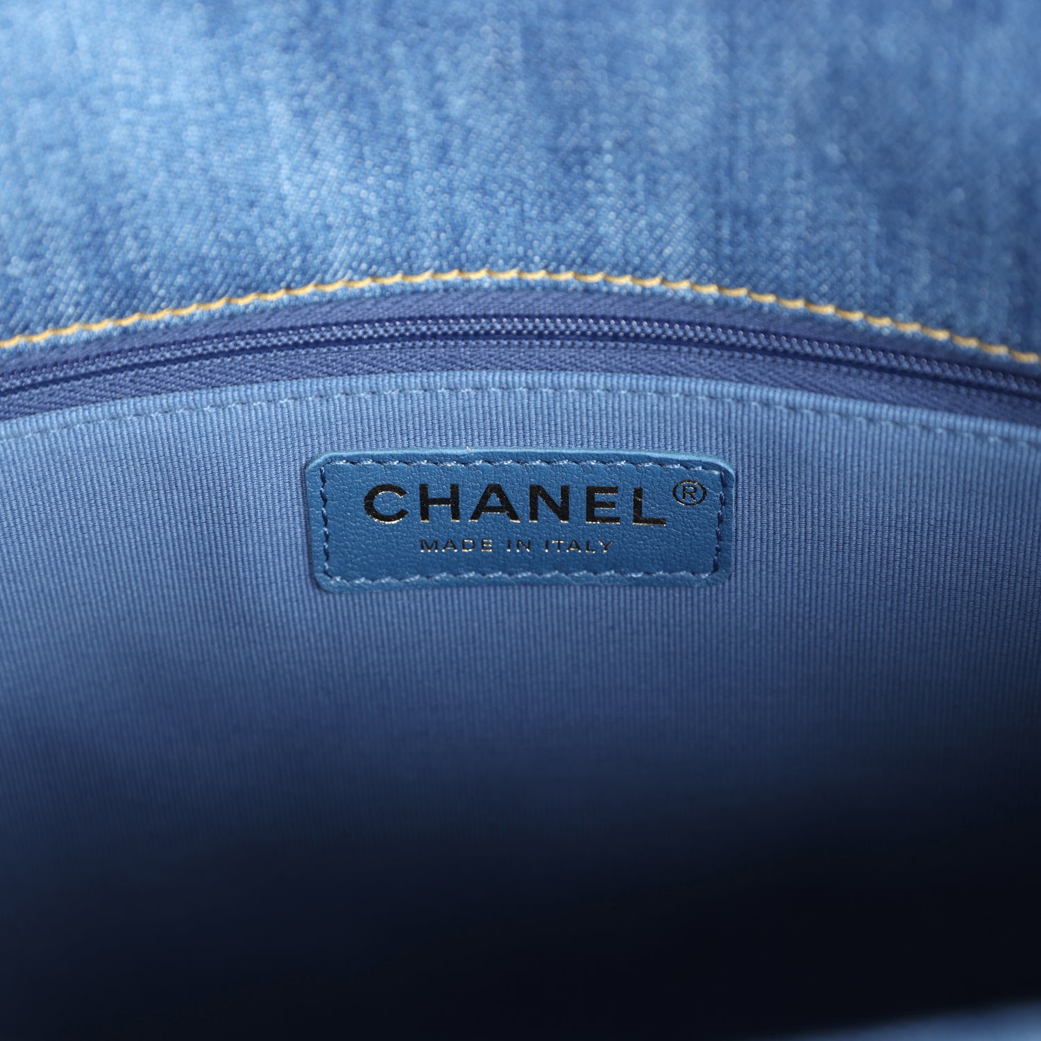 Large Supple Twins Hobo Bag Blue Denim Brushed Gold Hardware