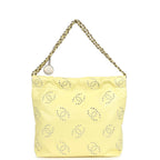 Small 22 Bag Yellow Shiny Calfskin Brushed Gold Hardware