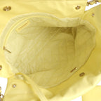 Small 22 Bag Yellow Shiny Calfskin Brushed Gold Hardware