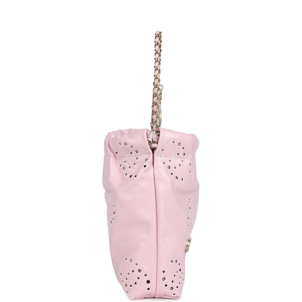 Mini 22 Bag Pink Shiny Calfskin Brushed Gold Hardware